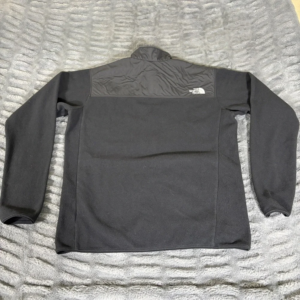 The North Face XXL Black Full Zip Fleece Jacket Mock Neck AR077
